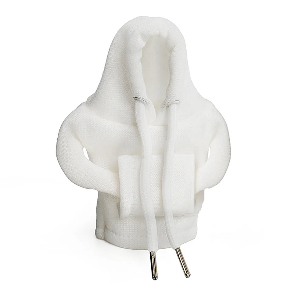 Plush hoodie set comfortable fashion cute car handbrake set file set sunglasses necklace Car interior supplies for women