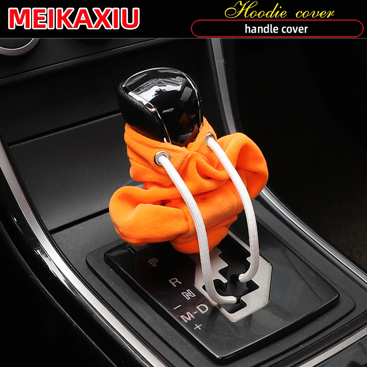 Plush hoodie set comfortable fashion cute car handbrake set file set sunglasses necklace Car interior supplies for women