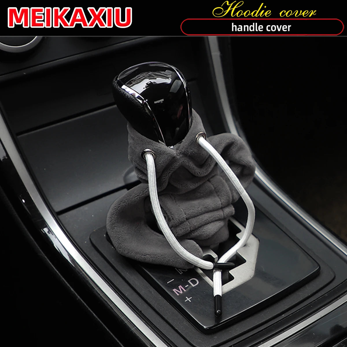 Plush hoodie set comfortable fashion cute car handbrake set file set sunglasses necklace Car interior supplies for women