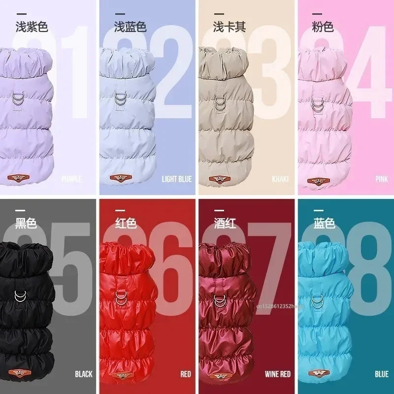 Soft Warm Cat Clothes Winter Padded Puppy Cat and Dog Coat Jacket For Small Medium Dogs Chihuahua French Bulldog Vest Pet Outfit