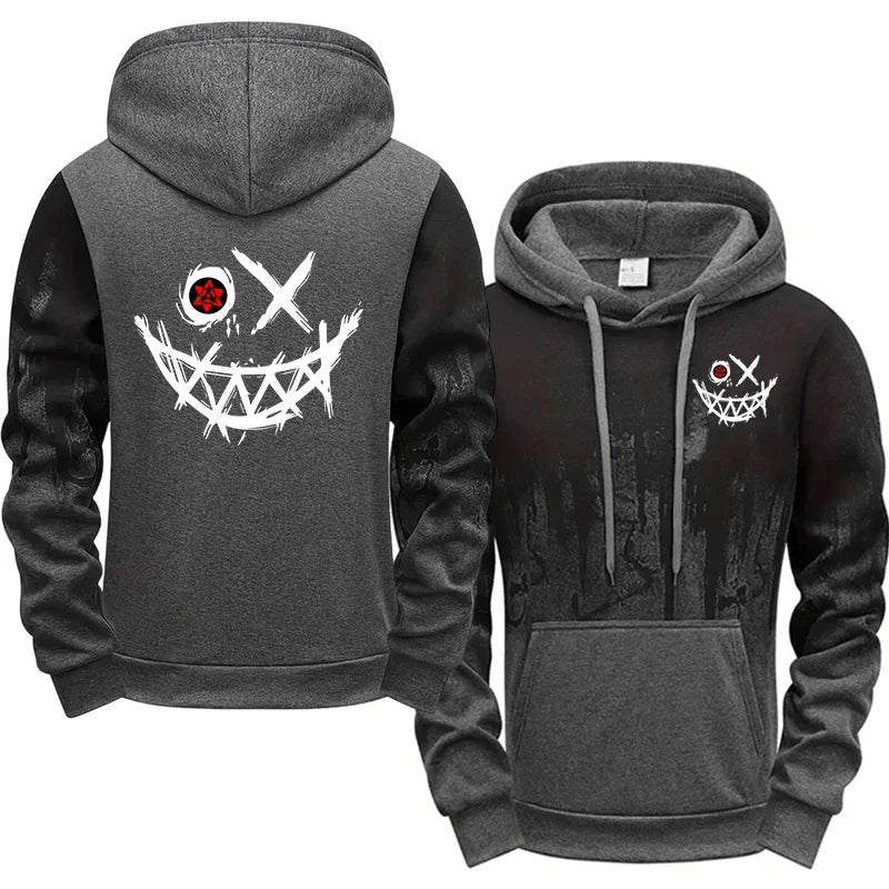 Men Single Piece Sweatshirts Sweatpants Versatile Men's Tracksuit Casual Comfort Fashion Daily Sports Simple Splashed Ink Hoodie