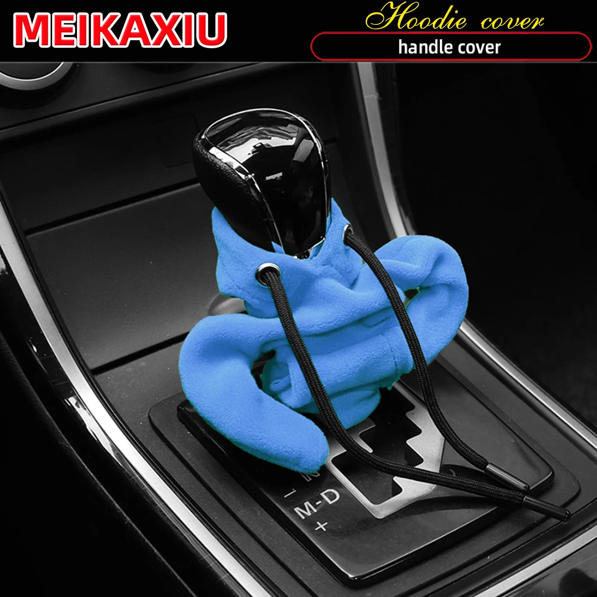 Plush hoodie set comfortable fashion cute car handbrake set file set sunglasses necklace Car interior supplies for women