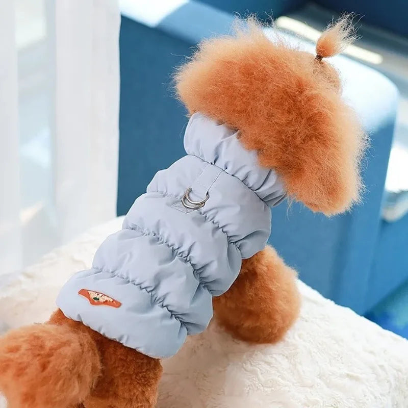Soft Warm Cat Clothes Winter Padded Puppy Cat and Dog Coat Jacket For Small Medium Dogs Chihuahua French Bulldog Vest Pet Outfit