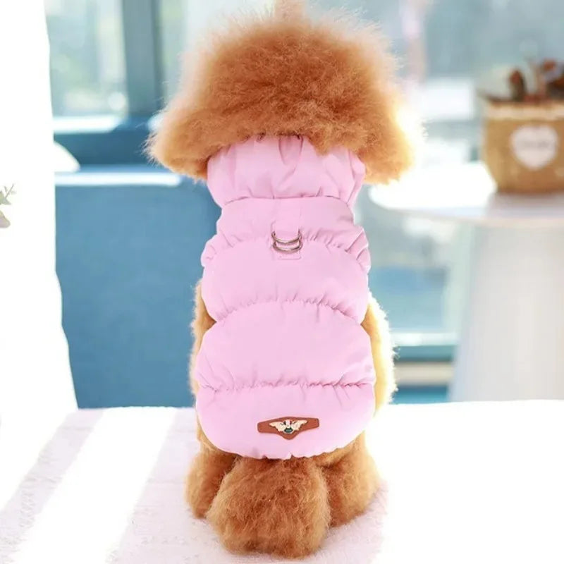 Soft Warm Cat Clothes Winter Padded Puppy Cat and Dog Coat Jacket For Small Medium Dogs Chihuahua French Bulldog Vest Pet Outfit